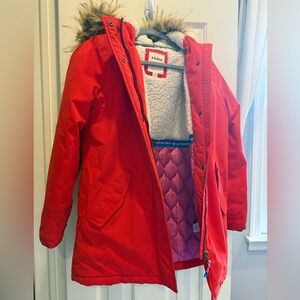 Girls red winter jacket